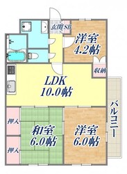 エルドラド甲東園の物件間取画像